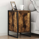 Sengebord 2 pcs Røget Eg 39,5 x 30 x 50 cm Konstrueret træ