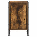 Sengebord 2 pcs Røget Eg 39,5 x 30 x 50 cm Konstrueret træ