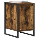 Sengebord 2 pcs Røget Eg 39,5 x 30 x 50 cm Konstrueret træ