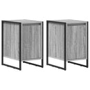 Sengebord 2 pcs Grå Sonoma 39,5 x 30 x 50 cm Konstrueret træ