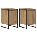 Sengebord 2 pcs Artisan eg 39,5 x 30 x 50 cm Konstrueret træ