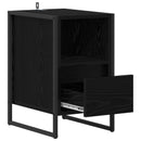 Sengebord Sort eg 39,5 x 30 x 50 cm Konstrueret træ