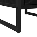 Sengebord 2 pcs Sort eg 39,5 x 30 x 50 cm Konstrueret træ