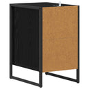 Sengebord 2 pcs Sort eg 39,5 x 30 x 50 cm Konstrueret træ