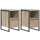 Sengebord 2 pcs Sonoma 39,5 x 30 x 50 cm Konstrueret træ