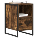 Sengebord 2 pcs Røget Eg 39,5 x 30 x 50 cm Konstrueret træ
