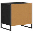 Sengebord Sort eg 50 x 39,5 x 50 cm Konstrueret træ