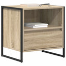 Sengebord 2 pcs Sonoma 50 x 39,5 x 50 cm Konstrueret træ