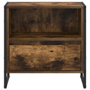 Sengebord 2 pcs Røget Eg 50 x 39,5 x 50 cm Konstrueret træ