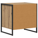 Sengebord 2 pcs Artisan eg 50 x 39,5 x 50 cm Konstrueret træ