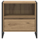 Sengebord 2 pcs Artisan eg 50 x 39,5 x 50 cm Konstrueret træ