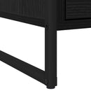 Sengebord med skuffe Sort eg 50 x 39,5 x 50 cm Konstrueret træ