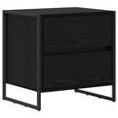 Sengebord Sort eg 50 x 39,5 x 50 cm Konstrueret træ
