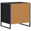 Sengebord Sort eg 50 x 39,5 x 50 cm Konstrueret træ