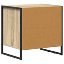 Sengebord 2 pcs Sonoma 50 x 39,5 x 50 cm Konstrueret træ