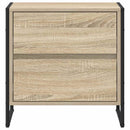 Sengebord 2 pcs Sonoma 50 x 39,5 x 50 cm Konstrueret træ