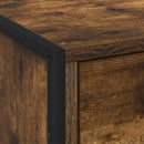 Sengebord 2 pcs Røget Eg 50 x 39,5 x 50 cm Konstrueret træ