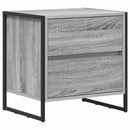 Sengebord 2 pcs Grå Sonoma 50 x 39,5 x 50 cm Konstrueret træ