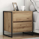 Sengebord 2 pcs Artisan eg 50 x 39,5 x 50 cm Konstrueret træ