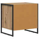 Sengebord 2 pcs Artisan eg 50 x 39,5 x 50 cm Konstrueret træ