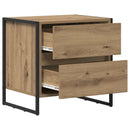 Sengebord 2 pcs Artisan eg 50 x 39,5 x 50 cm Konstrueret træ