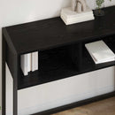 Endebord Sort eg 100 x 36 x 75 cm Konstrueret træ