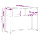 Endebord Gammelt træ 100 x 36 x 75 cm Konstrueret træ