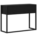Endebord med skuffe Sort eg 100 x 36 x 75 cm Konstrueret træ