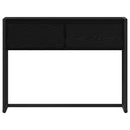 Endebord med skuffe Sort eg 100 x 36 x 75 cm Konstrueret træ