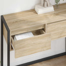 Endebord med skuffe Sonoma 100 x 36 x 75 cm Konstrueret træ