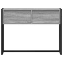 Endebord med skuffe Grå Sonoma 100 x 36 x 75 cm Konstrueret træ