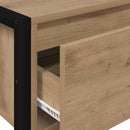 Endebord med skuffe Artisan eg 100 x 36 x 75 cm Konstrueret træ