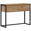 Endebord med skuffe Artisan eg 100 x 36 x 75 cm Konstrueret træ