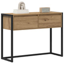 Endebord med skuffe Artisan eg 100 x 36 x 75 cm Konstrueret træ