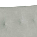 Chesterfield bænk Lysegrå 112 x 65,5 x 75 cm Fløjl