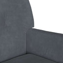 Chesterfield bænk Mørkegrå 112 x 65,5 x 75 cm Fløjl