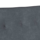 Chesterfield bænk Mørkegrå 112 x 65,5 x 75 cm Fløjl