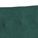 Chesterfield bænk Mørkegrøn 112 x 65,5 x 75 cm Fløjl