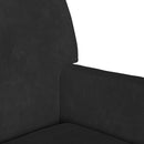 Chesterfield bænk Sort 112 x 65,5 x 75 cm Fløjl