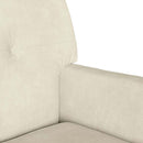 Chesterfield bænk Creme 112 x 65,5 x 75 cm Fløjl
