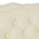 Chesterfield bænk Creme 119,5 x 64,5 x 75 cm Faux læder