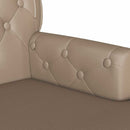 Chesterfield bænk Cappuccino 119,5 x 64,5 x 75 cm Faux læder