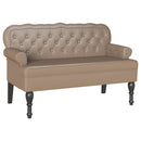 Chesterfield bænk Cappuccino 119,5 x 64,5 x 75 cm Faux læder