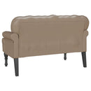 Chesterfield bænk Cappuccino 119,5 x 64,5 x 75 cm Faux læder
