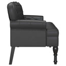 Chesterfield bænk Sort 119,5 x 64,5 x 75 cm Faux læder