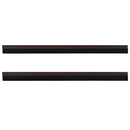 Selvklæbende dørbørstetætninger 2 pcs Brun 100 cm