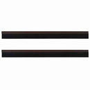 Selvklæbende dørbørstetætninger 2 pcs Brun 100 cm