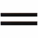 Selvklæbende dørbørstetætninger 2 pcs Brun 100 cm