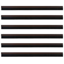 Selvklæbende dørbørstetætninger 6 pcs Brun 100 cm