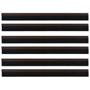 Selvklæbende dørbørstetætninger 6 pcs Brun 100 cm